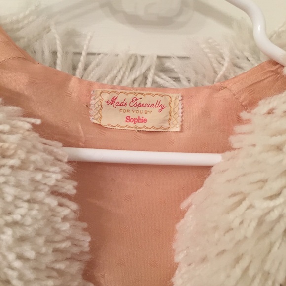 White Shag Statement Jacket - Picture 3 of 8